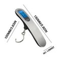 thumbnail image 3 of Fiudx Báscula de Mano, Báscula Electrónica de Alta Precisión, Mini Báscula Portátil de Gancho para Equipaje, Diseño Duradero de Acero Inoxidable, Ideal para Viajes, Compras y Uso Doméstico, Aparienci, 3 of 6