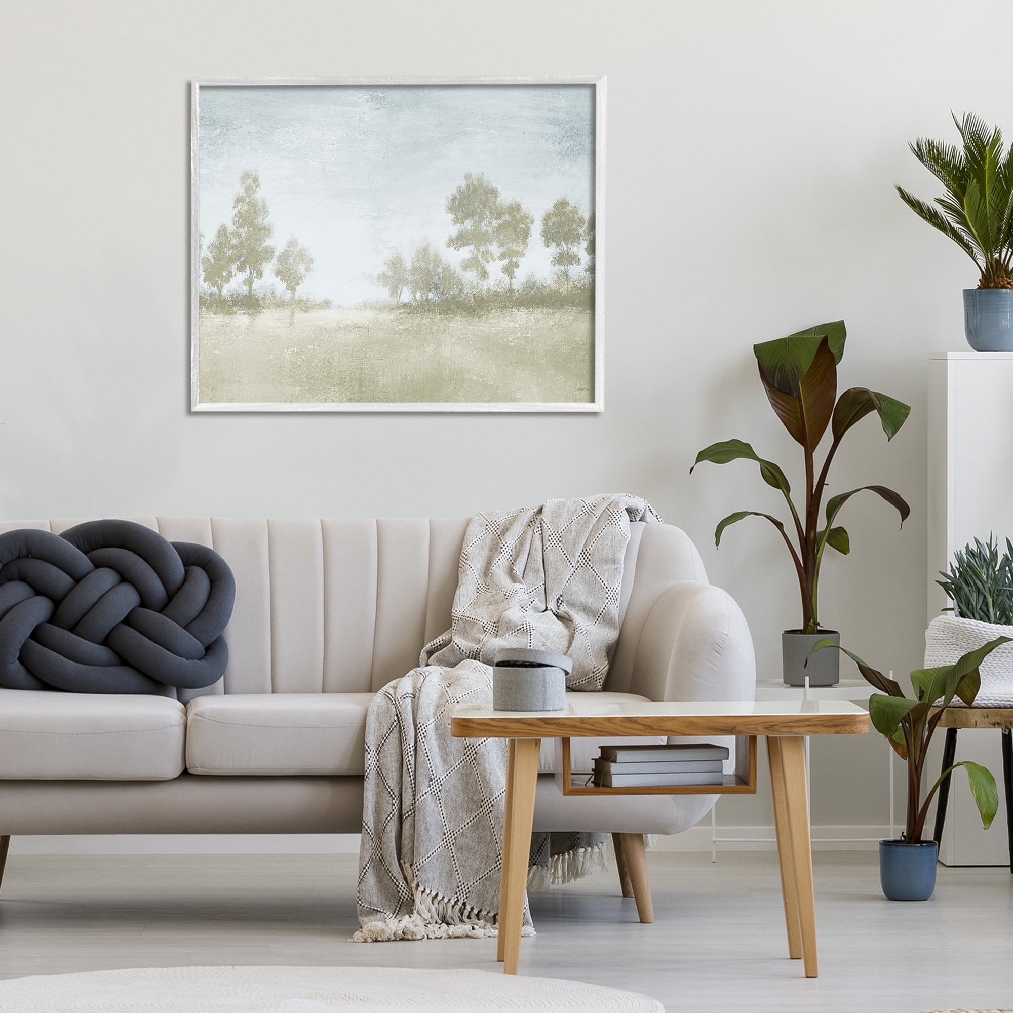 Stupell Industries Soft Distant Valley Landscape White Framed Giclee Art, design by Michael Marcon