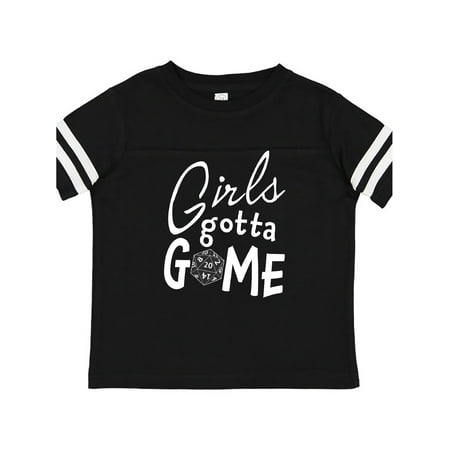 

Inktastic Girls Gotta Game- twenty sider Gift Toddler Toddler Girl T-Shirt