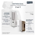 thumbnail image 3 of Ventilador Humidificador de Aire 2 en 1 Esquimal, Recargable, 9 Velocidades, pantalla LED (Gris Niebla), 3 of 7