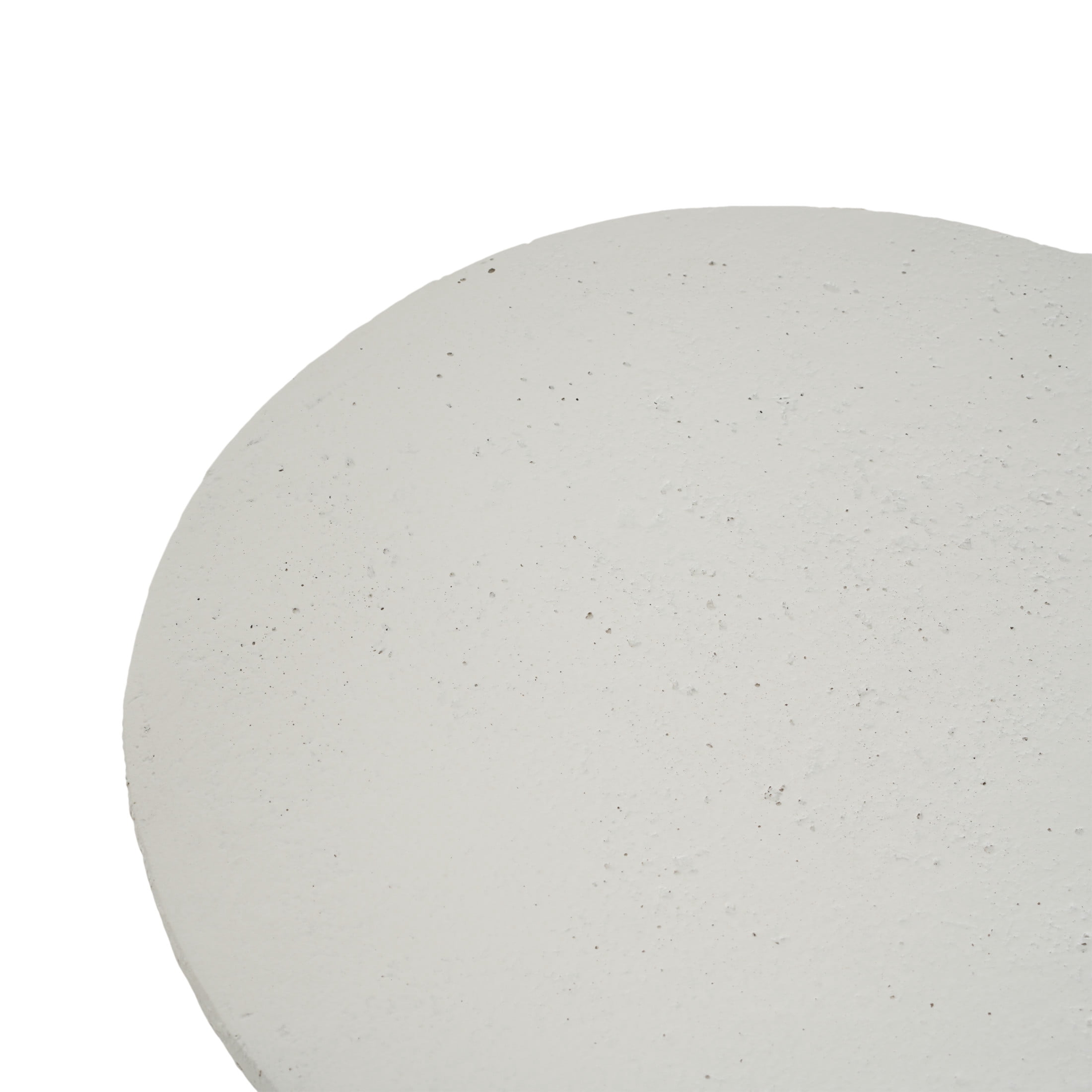 Christopher Knight Home Outdoor Patio Vase-Shaped MGO Accent Side Table, Stone-Look Design, White