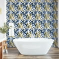 thumbnail image 6 of Ambesonne Mustard Peel & Stick Wallpaper for Home, Modern Doodles Spots Layout, 13"x100", Sea Blue and Dark Yellow, 6 of 6