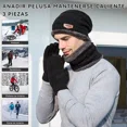 thumbnail image 2 of 3en1 Gorro Bufanda Guantes Invierno Unisexo Tejidos Frío ., 2 of 8