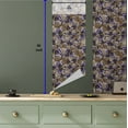 thumbnail image 5 of Ambesonne Spring Peel & Stick Wallpaper for Home, Retro Grunge Butterflies, 13"x36", Dark Indigo Sepia and Umber, 5 of 5