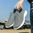 thumbnail image 5 of CBGELRT Shoes for Men Fashion Men's Sneakers Slip On Shoes Men Fashion Summer Men Sneakers Mesh Breathable Flat Lightweight Comfortable Casual Male Gray 41, 5 of 9