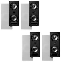 Polk Audio 265-RT 3 Way Vanishing In Wall Speakers - 4 Pack (White)