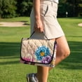 thumbnail image 4 of Psesaysky Universal Golf Cart Seat Covers, Seat Blanket with 4 Pockets and Non-Slip Backing for EZGO TXT/RXV & Club Car DS/Precedent, Breathable, All-Season Comfort (Cute Highland Cow Flower), 4 of 8