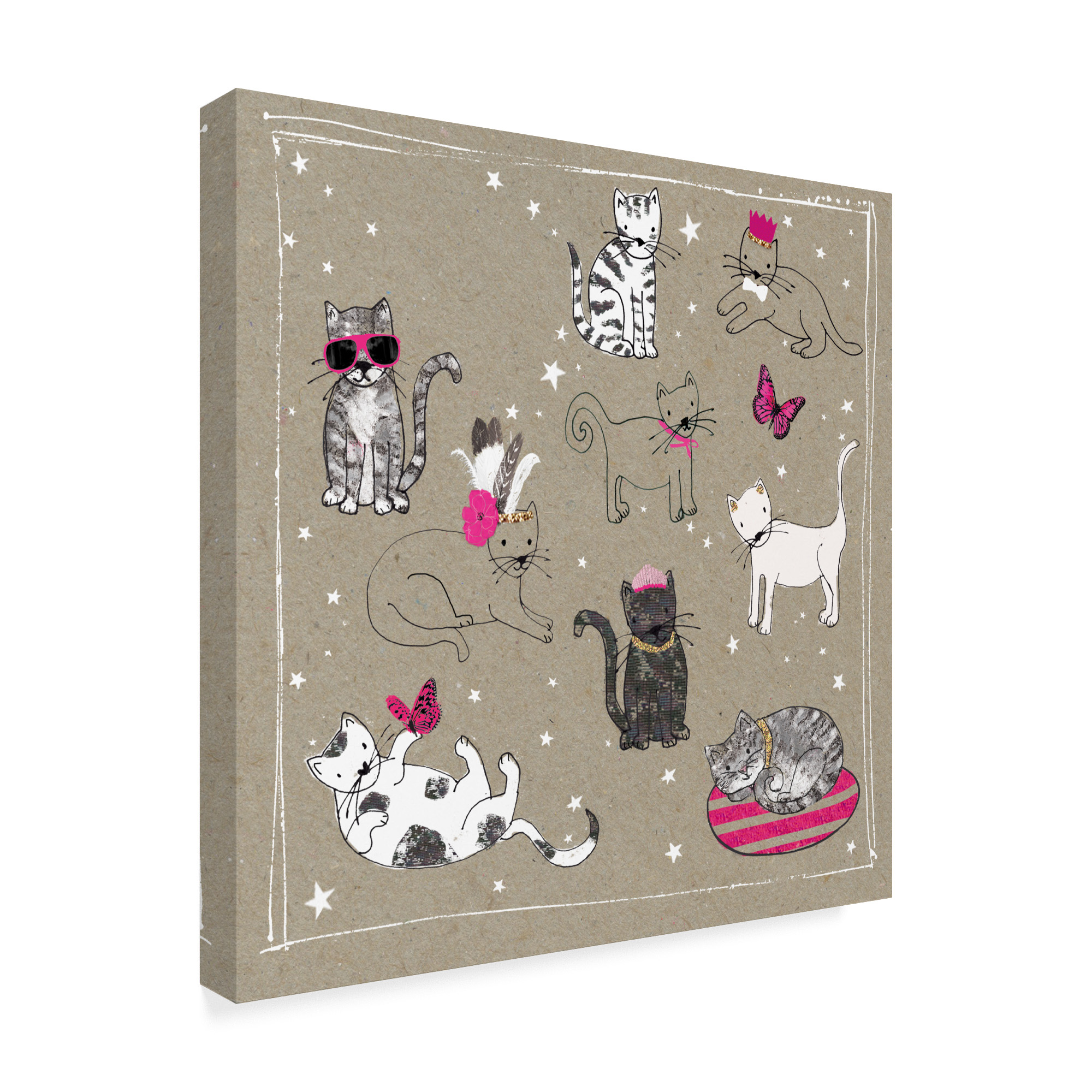 Trademark Fine Art 'Fancy pants Cats IV' Canvas Art by Hammond Gower