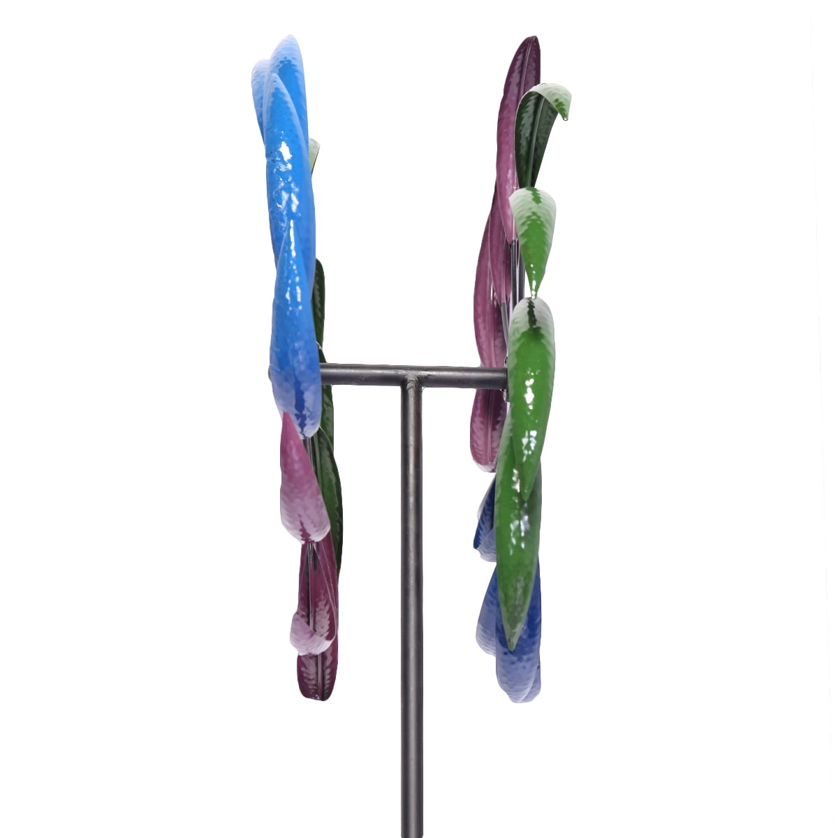 79" High Garden Windmill Decorative Kinetic Rainbow Wind Spinner Outdoor Art Decor for Lawn Yard