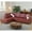 Left Red, variant on L Shape Leather sofa Couch Modern Sectional Couch with Chaise for Living Room Furniture Sets, Brown