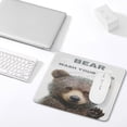 thumbnail image 4 of Bear Decor Wash Your Paws Print Mouse Pad,Office Desk Accessories,Desk Decor, Rectangle Non-Slip Rubber, Stitched Edge,Funny Office Presents 10"x12", 4 of 8
