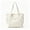 White, variant on REMANLAND Women's Black Large Tote Bag with Long Shoulder Straps and Exterior Pockets