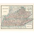 thumbnail image 3 of Rathbun 24x20 Black Modern Framed Museum Art Print Titled - Kentucky, Tennessee - Rathbun 1893, 3 of 5