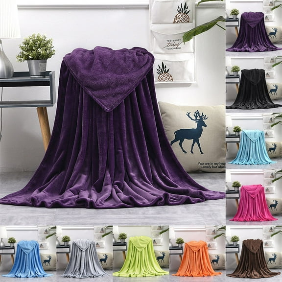 Xuniizn Soft Blankets, Throw Blanket for Couch, Flannel Sherpa Blanket Fleece Blanket for Adults, Cozy, Plush, Thicken, Reversible, Machine Washable