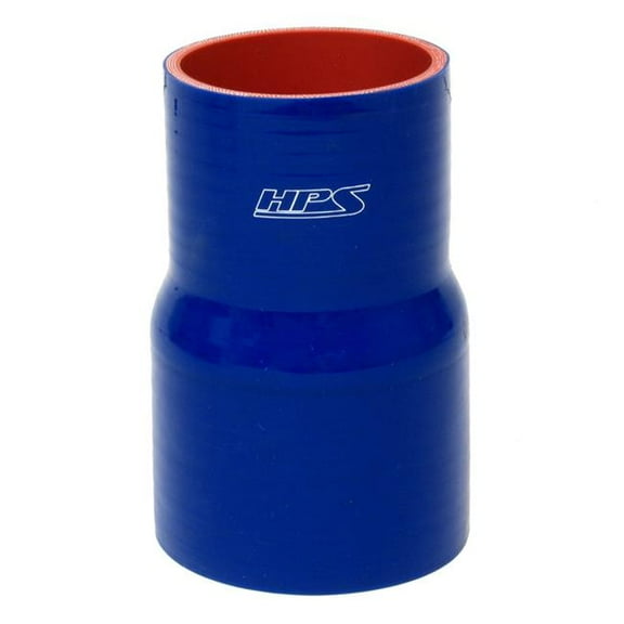 HPS Performance  3.25-3.5 in. Silicone Reducer Coupler Hose, Blue - 4 in.