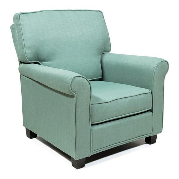 Furniture of America Prior Transitional Fabric Accent Chair in Blue