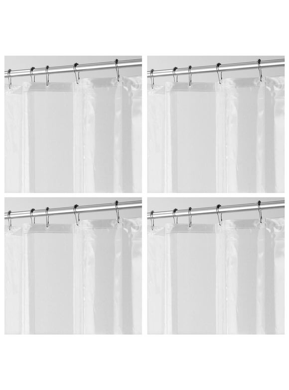 Clear Shower Curtains in Shower Curtains