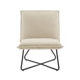 thumbnail image 2 of Linon Kelvin Sherpa Beige Chair, 2 of 10