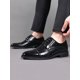 thumbnail image 4 of Men Ombre Perforated Detail Lace-Up Front Oxford Shoes, Business Office Dress Shoes Men Business Shoes, 4 of 4