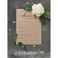 thumbnail image 6 of Inkdotpot Rustic Kraft PaperAdvice And Wishes Set Of 50 Bridal Shower Advice Game ActivityCards, 6 of 7