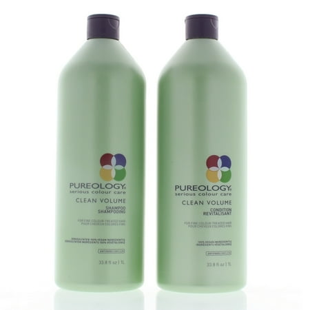 Pureology Hair Care Clean Volume Shampoo and Conditioner 33.8oz DUO