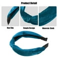 thumbnail image 4 of Unique Bargains Velvet Knotted Adult Hairband Cloth Classic Simple Headband, Dark Blue, 4 of 7