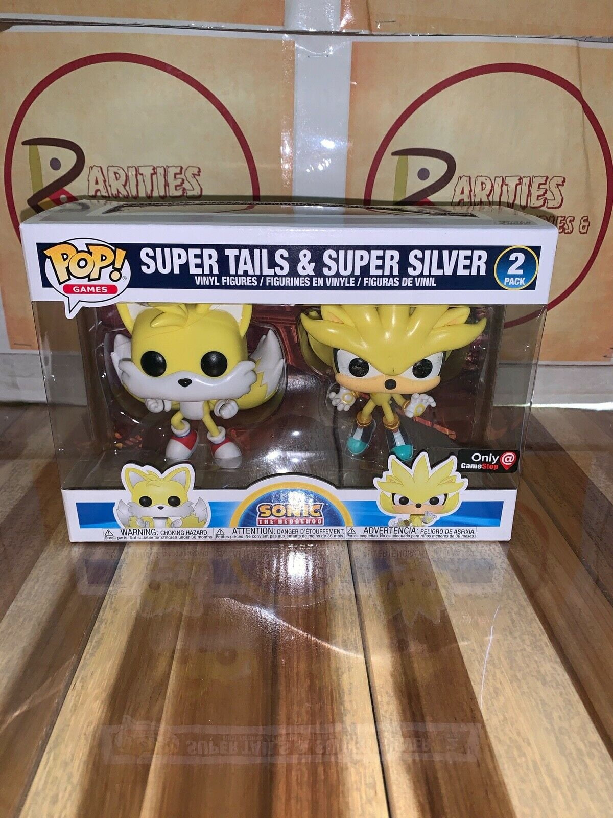 Funko Pop! SONIC THE HEDGEHOG: Super Tails & Super Silver 2-Pack [Game –  BoomLoot