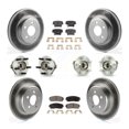 thumbnail image 1 of Transit Auto Front Rear Hub Bearings Assembly Coated Disc Brake Rotors and Semi-Metallic Pads Kit (10Pc) for Car Dodge Charger Magnum AWD with 2.7L - Left Right Side (Driver Passenger) KBB-111515, 1 of 11