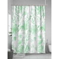 thumbnail image 5 of Shower Curtain Watercolor Flower Bathroom Curtains with Hooks, Waterproof Fabric Green Floral Plant Bath Shower Curtains Set for Bathroom Bathtubs Decor 36x72 Inch, 5 of 8
