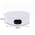 thumbnail image 2 of Tocadiscos eléctrico, tocadiscos de 360 grados con ajuste de velocidad deslizante, tocadiscos para fotografía 360, tocadiscos para fotografía de productos, joyas, presentaciones de relojes, 16CM, 2 of 5