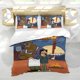 thumbnail image 5 of Isla del Drama Total Conjunto de sábanas temático, trío de piezas, cómodo y amigable con la piel, diseño único, regalo de decoración para el hogar para familiares, amigos y fans,173cm *218cm, 5 of 6