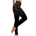 thumbnail image 2 of Spring Saving Clearance AXXD Yellow Leggings for Women Sports Yoga Pants Gradient Tight Athletics Gym Leggings Trousers, 2 of 3