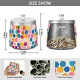 thumbnail image 2 of Yayeee Ashtray with Lid for Cigarette Smokeless Stainless Steel Home Ash Holder, Watercolor Circles, 2 of 7