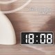 thumbnail image 5 of Reloj despertador digital Simples LED con pantalla digital grande, reloj despertador de moda, totalmente funcional, para escritorio, mesita de noche, estudio, cocina, reloj con marco blanco. Reloj des, 5 of 7