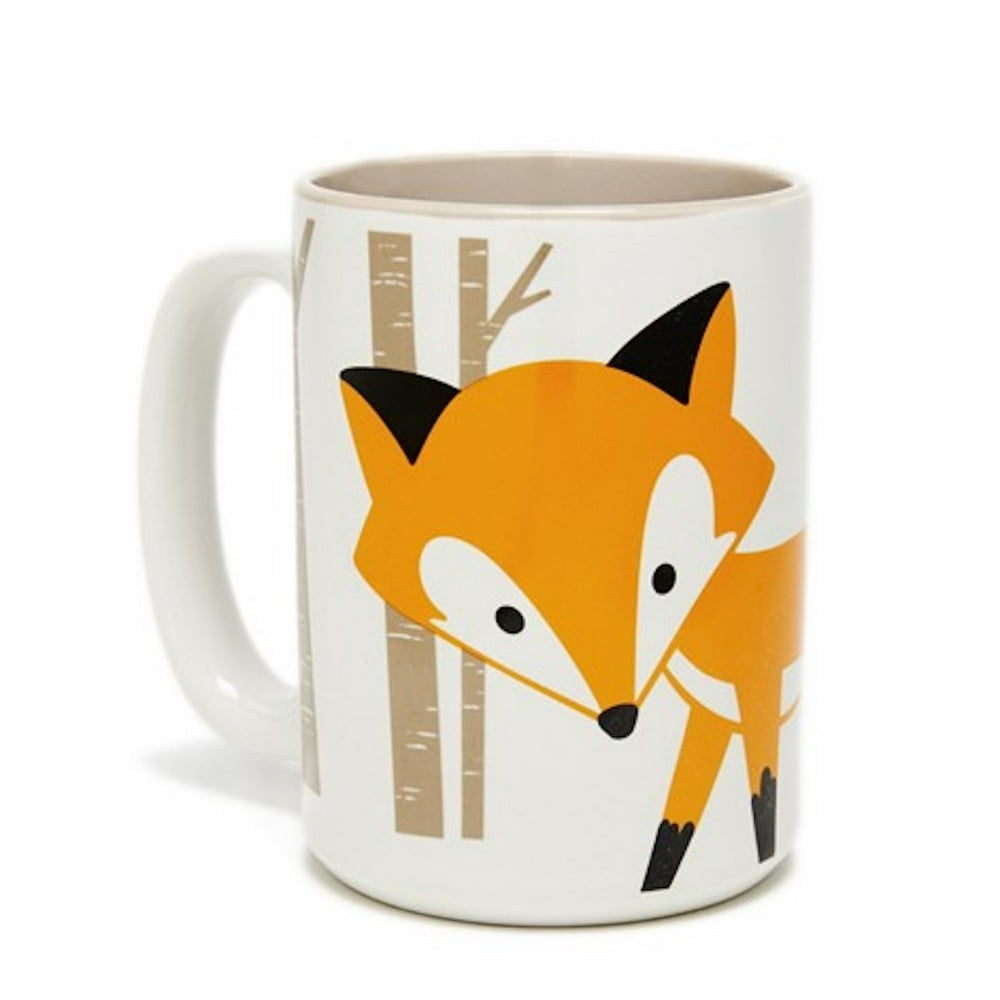 Kitsch'n Glam Coffee Mug Fox White