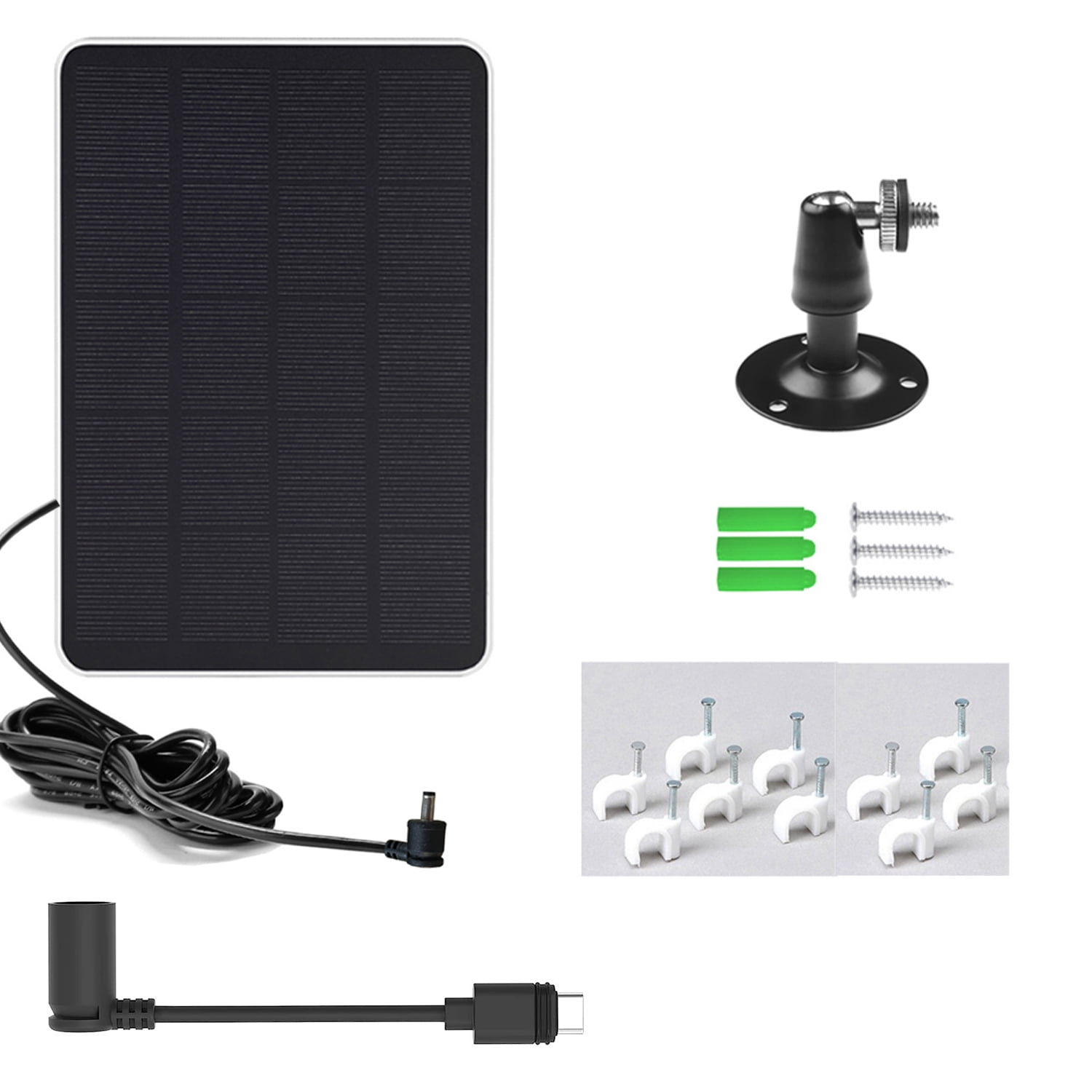 2-Pack , R.ing Solar Panel , 4W for Stick Up Cam, Stick Up Cam Pro, Spotlight Cam Plus, Spotlight Cam Pro -  Black