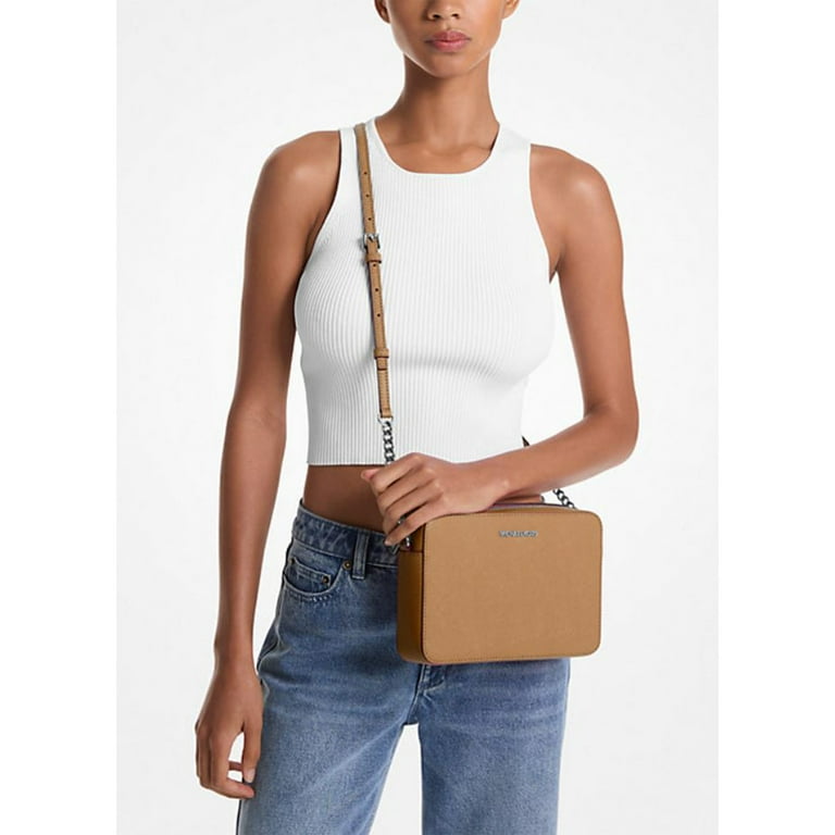 Michael Kors Women's Jet Set Large Saffiano Leather Crossbody Bag