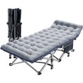 thumbnail image 4 of Slsy Folding Camping Cot with Thicker Mattress for Adults, 75"L x 28"W Sleeping Cot Bed, Folding Cots, Foldaway Guest Bed with Carry Bag, 4 of 11