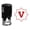 Red, variant on Printtoo V Alphabet Monogram Initial Octagon Celtic Swirl Frame R-40 Office Stationary Self Inking Rubber Stamp