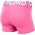 thumbnail image 2 of Nike Women's Pro 3" Shorts (Pink Glow/White, Medium), 2 of 2