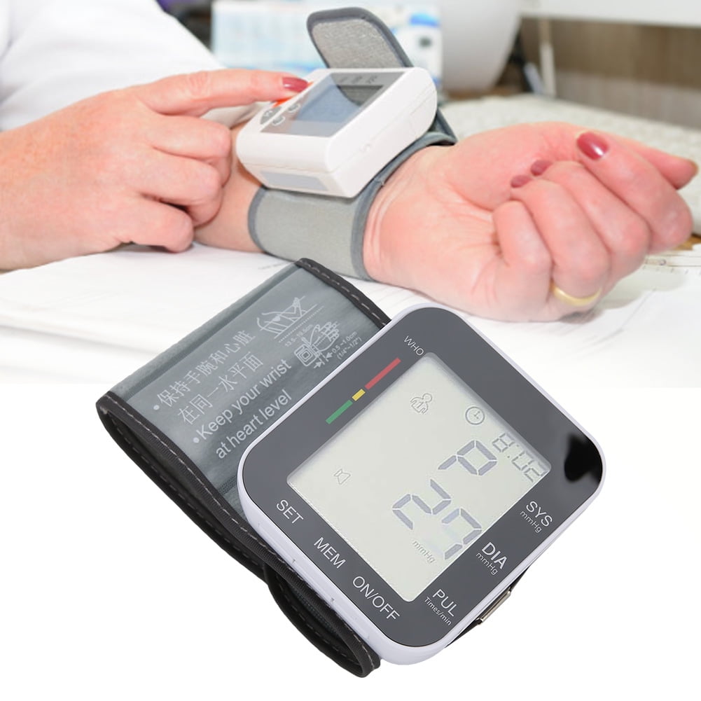 Wrist Digital Blood Pressure Monitor, Easy Use Meter Lcd Screen