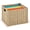 Paper Rope, variant on Hanging File Box, Water Hyacinth Collapsible Woven File Organizer for Letter Size Files, Portable Decorative Storage Basket with Handles for Home Office Decor