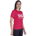 thumbnail image 2 of Inkmeso Short Sleeves Tshirt For Women "Kind People Are My Kinda People" Graphic Funny Jersey Top, 2 of 9