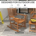 thumbnail image 4 of Outsunny 3 Piece Wood Outdoor Patio Dining Set, Teak, 4 of 10