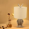 thumbnail image 4 of Loyalheartdy Modern Gold Rabbit Table Lamp Creative Resin LED  Light Bedroom Bedside Reading Eyes Protect Lighting Fixtures, 4 of 12