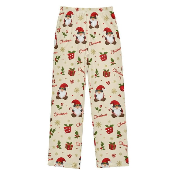 joogoo Christmas Gnome Snowflake Pajama Pants Pj Bottoms Sleepwear Lounge L