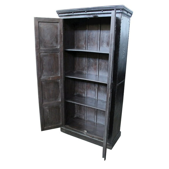 Pendleton Solid Wood 2 Door Cabinet in Brown