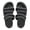 Black, variant on Women's Rhinestone Decor Platform Slide Sandals Slip-Resistant Outdoor Shoes Lightweight Summer Beach Walking Footwear with Adjustable Strap for Casual Comfort