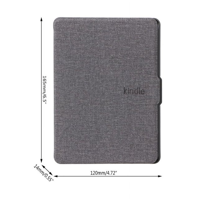 Faux Leather Flip Stand Tablet Protective Case Cover for Amazon Kindle 2016 SY69JL 8th Generation Gray