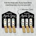thumbnail image 3 of Big Dot of Happiness Mardi Gras - Masquerade Party Game Pickle Cards - Pull Tabs 3-in-a-Row - Set of 12, 3 of 6